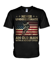 Never Underestimate V-Neck T-Shirt thumbnail