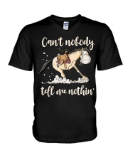 Can't Nobody Tell Me Nothing V-Neck T-Shirt tile