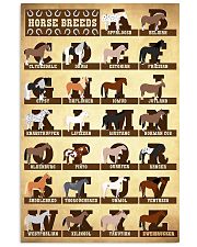 Horse Breeds 11x17 Poster front