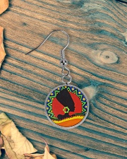 African Style Earring Circle Earrings aos-earring-circle-front-lifestyle-4