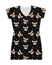 Corgi Face With Sunglasses All-over Dress front