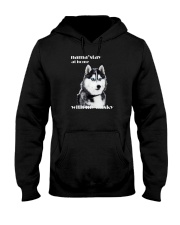Husky Funny Yoga Art Hooded Sweatshirt thumbnail