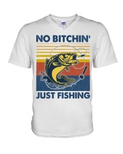 Fishing Just Fishing V-Neck T-Shirt tile