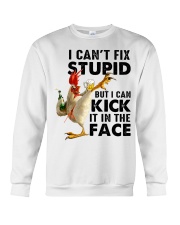 Farm I Can't Fix Stupid Crewneck Sweatshirt tile