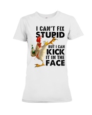 Farm I Can't Fix Stupid Premium Fit Ladies Tee tile