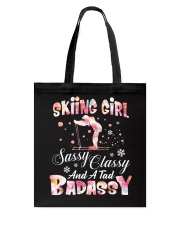 Skiing Girl Tote Bag tile