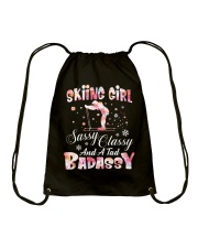 Skiing Girl Drawstring Bag tile