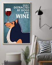 Dog Shetland Sheepdog And Wine 16x24 Poster lifestyle-poster-1