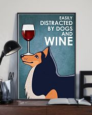 Dog Shetland Sheepdog And Wine 16x24 Poster lifestyle-poster-2