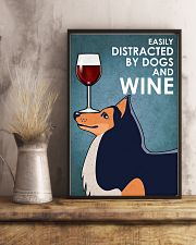 Dog Shetland Sheepdog And Wine 16x24 Poster lifestyle-poster-3