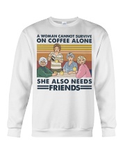 She Also Needs Friends Crewneck Sweatshirt tile