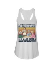 She Also Needs Friends Ladies Flowy Tank tile