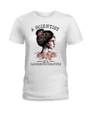 Science A Scientist Ladies T-Shirt tile