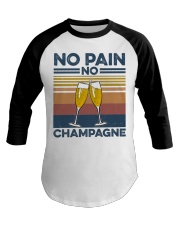 Gym No Pain No Champagne Baseball Tee tile