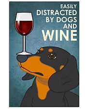 Dog Dachshund And Wine 16x24 Poster front