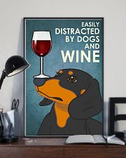 Dog Dachshund And Wine 16x24 Poster lifestyle-poster-2