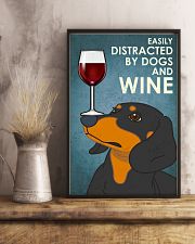 Dog Dachshund And Wine 16x24 Poster lifestyle-poster-3