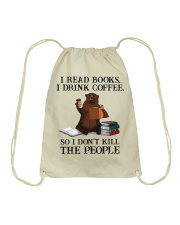 Book I Read Books I Drink Coffee Drawstring Bag tile