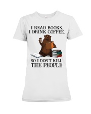 Book I Read Books I Drink Coffee Premium Fit Ladies Tee tile