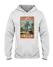 Veteran I Don't Stop Hooded Sweatshirt tile