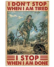 Veteran I Don't Stop Vertical Poster tile