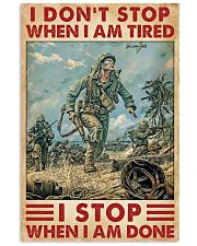 Veteran I Don't Stop 16x24 Poster front