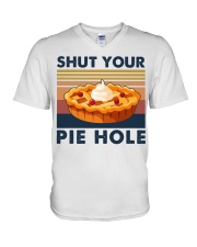 Baking Shut Your Pie Hole V-Neck T-Shirt tile