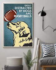 Dog Golden And Rugby Balls 16x24 Poster lifestyle-poster-1