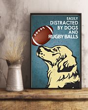 Dog Golden And Rugby Balls 16x24 Poster lifestyle-poster-3