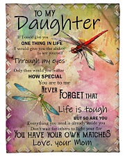 Family To My Daughter Fleece Blanket tile