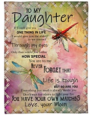 Family To My Daughter Large Fleece Blanket - 60" x 80" front