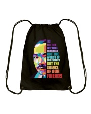 Black In The End Drawstring Bag tile