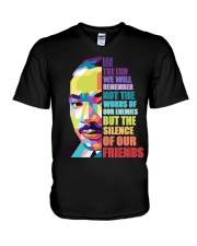 Black In The End V-Neck T-Shirt tile