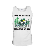 Cycling Life Is Better On A Two Wheel Unisex Tank tile