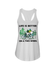Cycling Life Is Better On A Two Wheel Ladies Flowy Tank tile