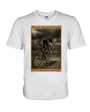 Cycling You May See Me Struggle V-Neck T-Shirt tile