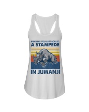 Running A Stampede In Jumanji Ladies Flowy Tank tile