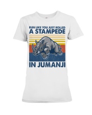 Running A Stampede In Jumanji Premium Fit Ladies Tee tile