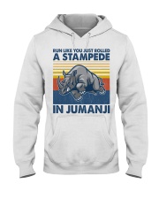 Running A Stampede In Jumanji Hooded Sweatshirt front