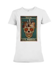 Dog Dia De Los Perros Premium Fit Ladies Tee tile