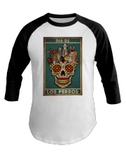 Dog Dia De Los Perros Baseball Tee tile