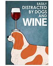 Dog Cavalier And Wine 16x24 Poster front