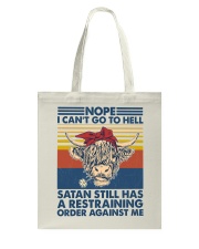 Farm Nope I Can't Go To Hell Tote Bag tile