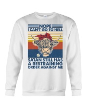 Farm Nope I Can't Go To Hell Crewneck Sweatshirt tile