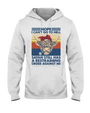 Farm Nope I Can't Go To Hell Hooded Sweatshirt front