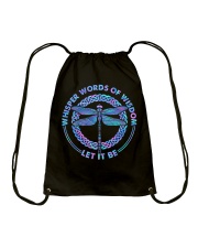 Dragonfly Let It Be Drawstring Bag tile