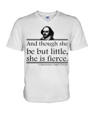 Book She Is Fierce V-Neck T-Shirt tile