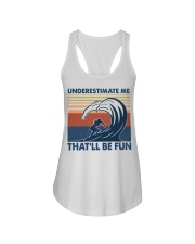 Surfing That'll Be Fun Ladies Flowy Tank tile