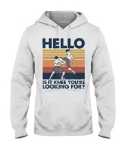 Muay Thai Hello Is It Knee Hooded Sweatshirt front