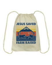 Farm Jesus Saves Farm Raise Drawstring Bag tile